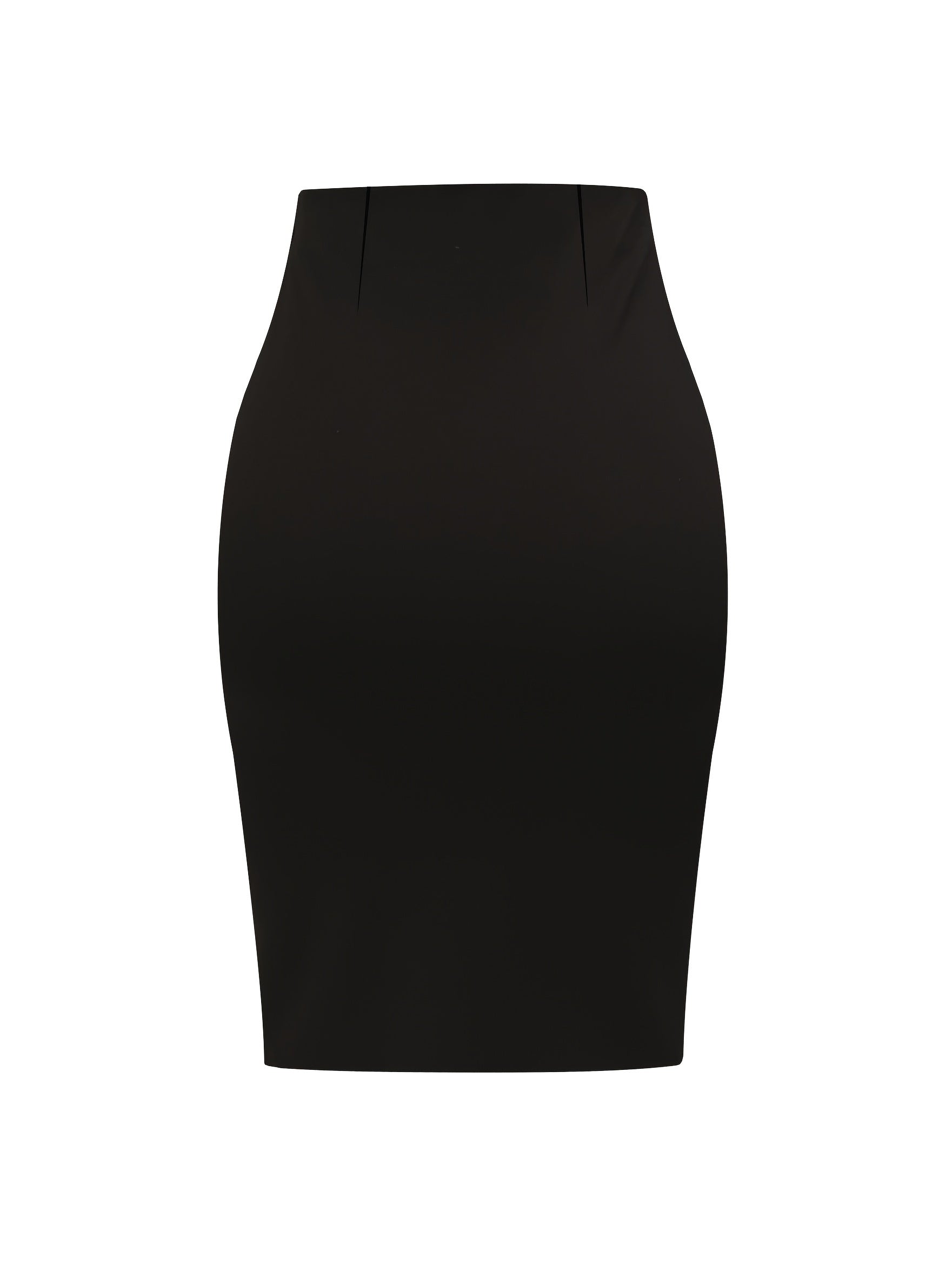 Elegant High Waist Bodycon Skirt with Solid Ring Decor for Women's Spring & Fall Fashion MyFave Boutique