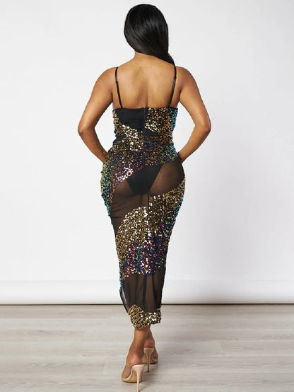 Stylish Sequin Bodycon Dresses for Special Occasions in Black and Red MyFave Boutique