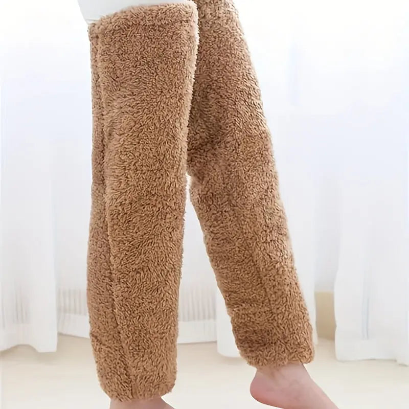 Warm Fuzzy Over-the-Knee Stockings for Women, Solid Thigh High Socks MyFave Boutique