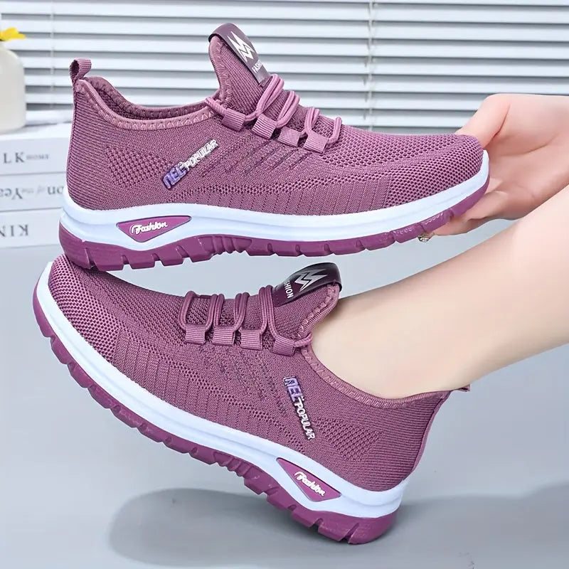 Women's Lightweight Breathable Slip-On Casual Sneakers, Soft Sole Walking Shoes MyFave Boutique