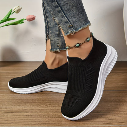 Women's Casual Sock Sneakers, Lightweight Elastic Running & Jogging Trainers, Breathable Low Top Sports Slip-On Shoes MyFave Boutique