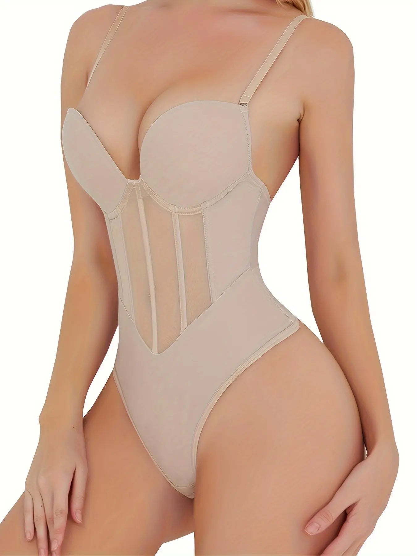 Women's Slimming Bodysuit Shapewear With Mesh Corset Waist Cincher - Breathable Body Shaper Undergarment MyFave Boutique