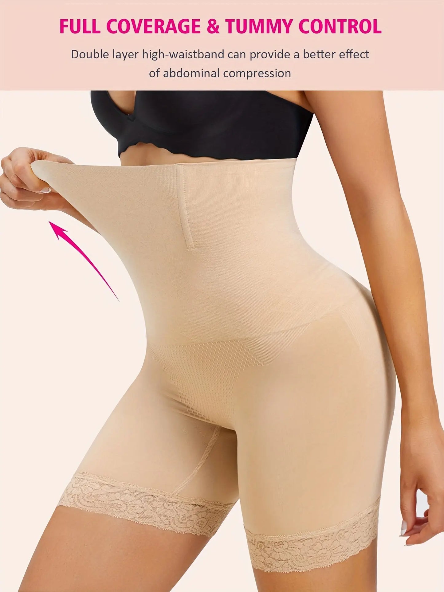 High Waist Tummy Control Shapewear for Women - Butt Lifter Panty Under Dress - Thigh Slimmer Body Shaper Short Underwear MyFave Boutique