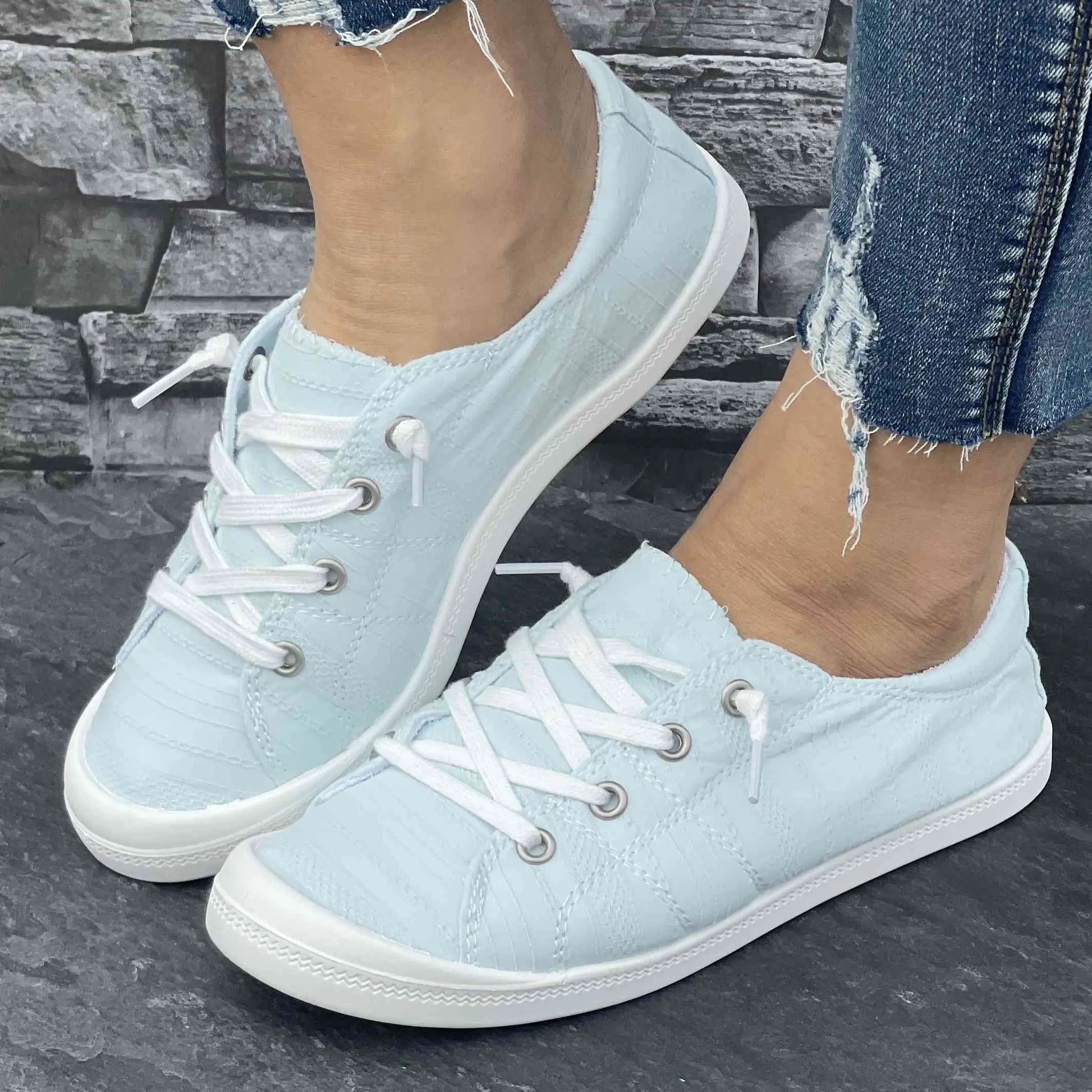 Women's Casual Canvas Sneakers for Outdoor Activities: All-Season Comfort Fit MyFave Boutique