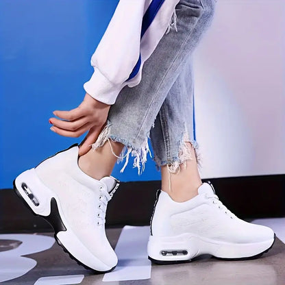 Women's Air Cushion Height Increasing Sneakers, Breathable Walking Trainers for Casual Outdoor Activities MyFave Boutique