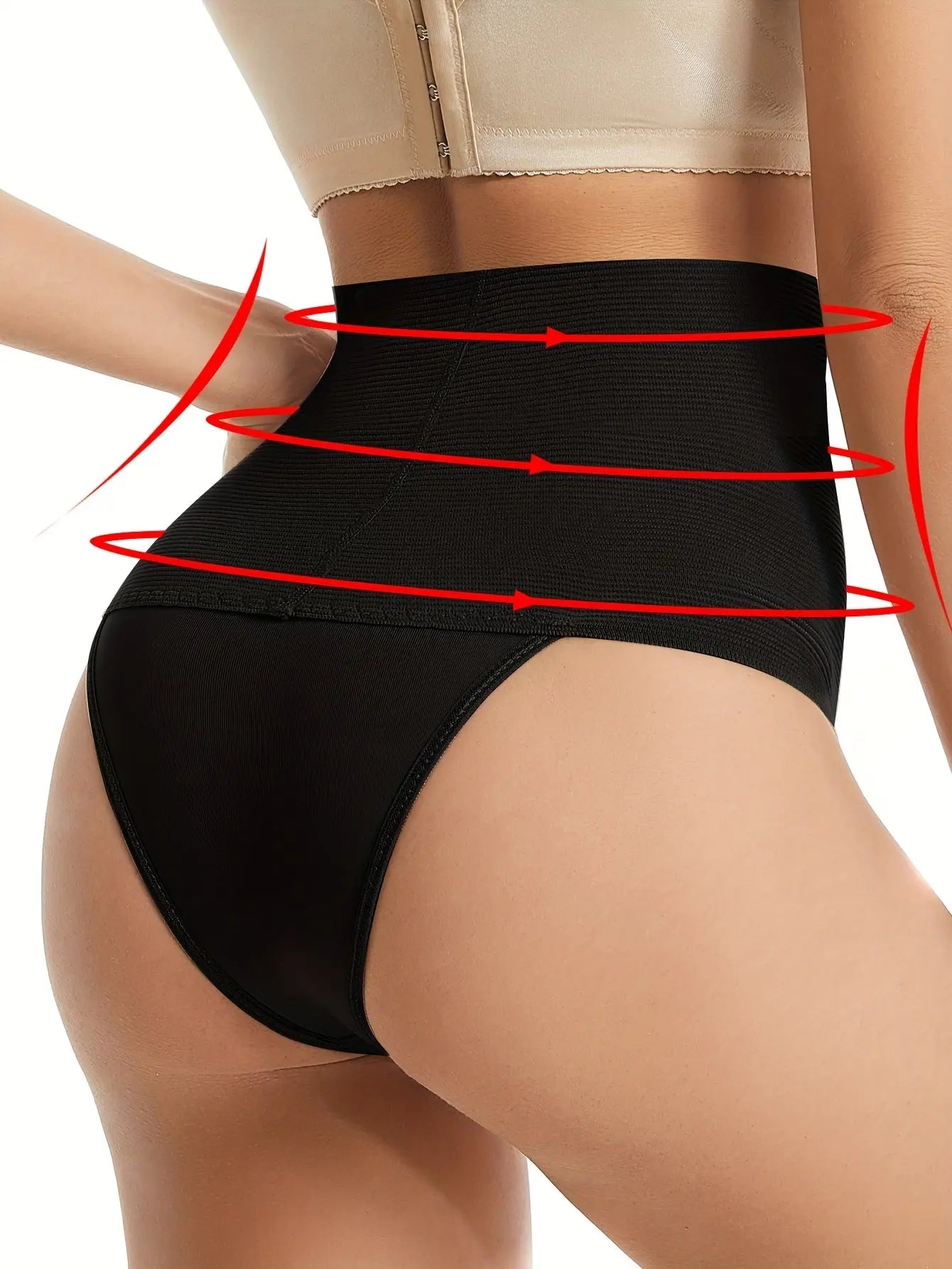 4pcs 4-Piece High-Waisted Butt Lifting Shaping Panties with Tummy Control, Breathable Shapewear for Women MyFave Boutique