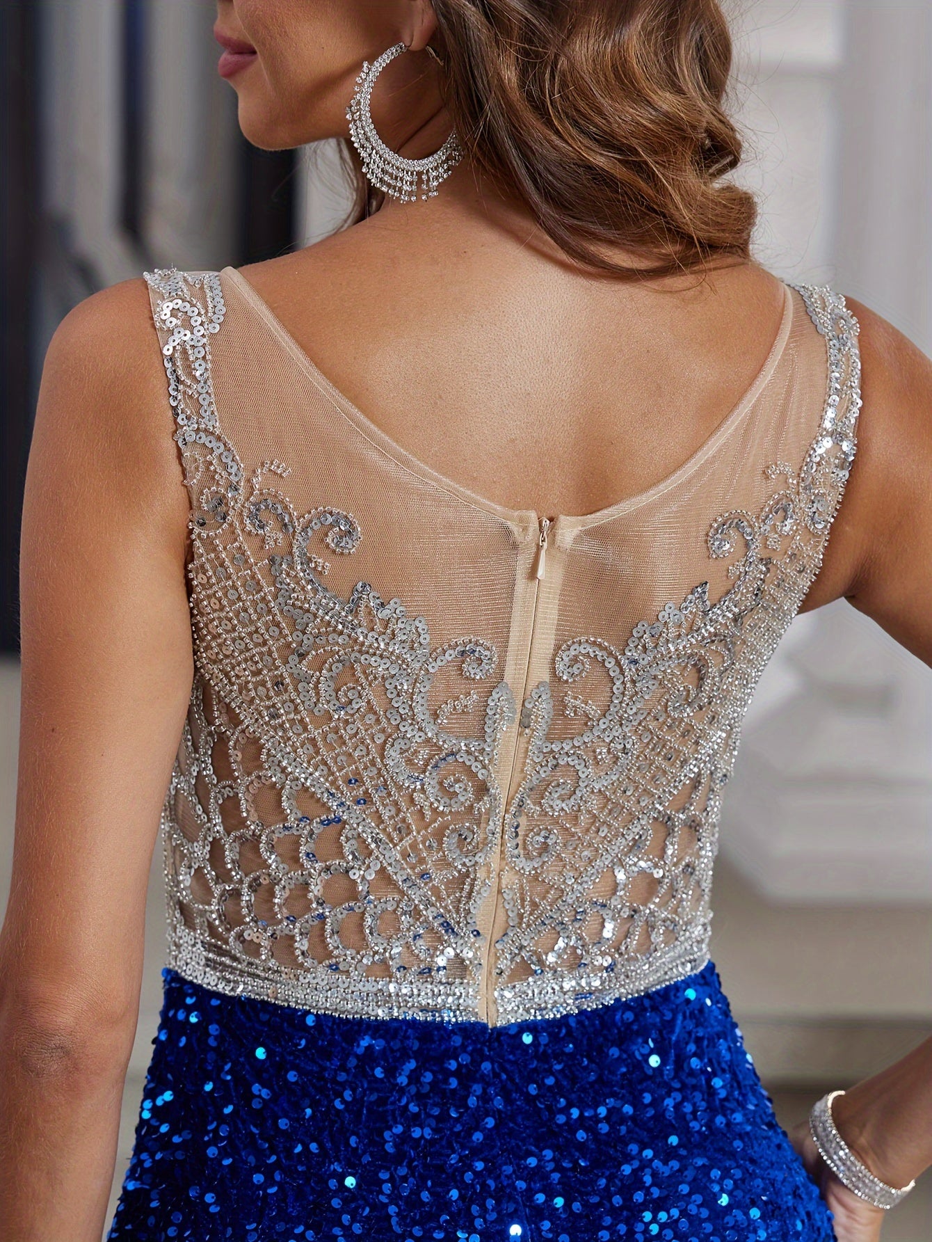 Sparkly Sequin Prom Dresses Long With Hand Beading Luxury Formal Evening Gowns For Women Mermaid Style Tank Top Homecoming Party Gowns With Train 2024 MyFave Boutique