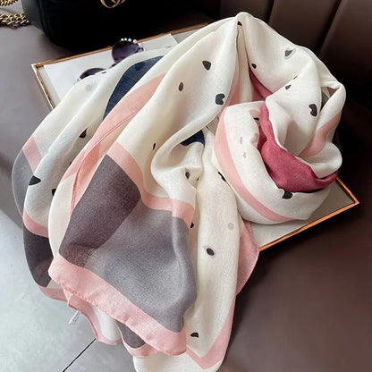 Ladies Scarf Women Autumn Winter Thin Shawl Warm Imitation Silk Scarf For Women MyFave Boutique