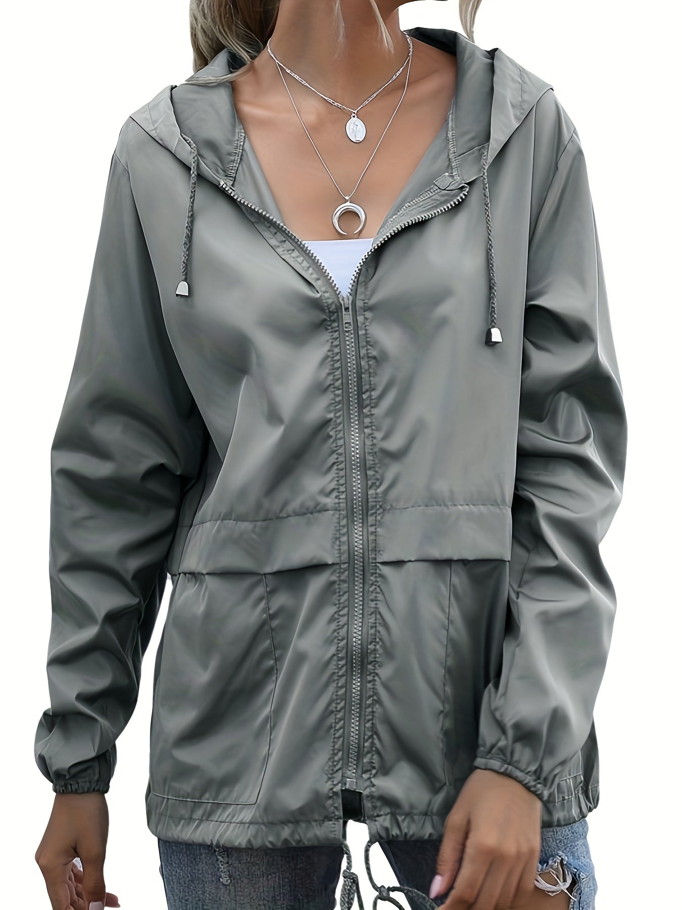 Women's Windbreaker Waterproof Jacket With Hood Windbreaker Jacket Top MyFave Boutique