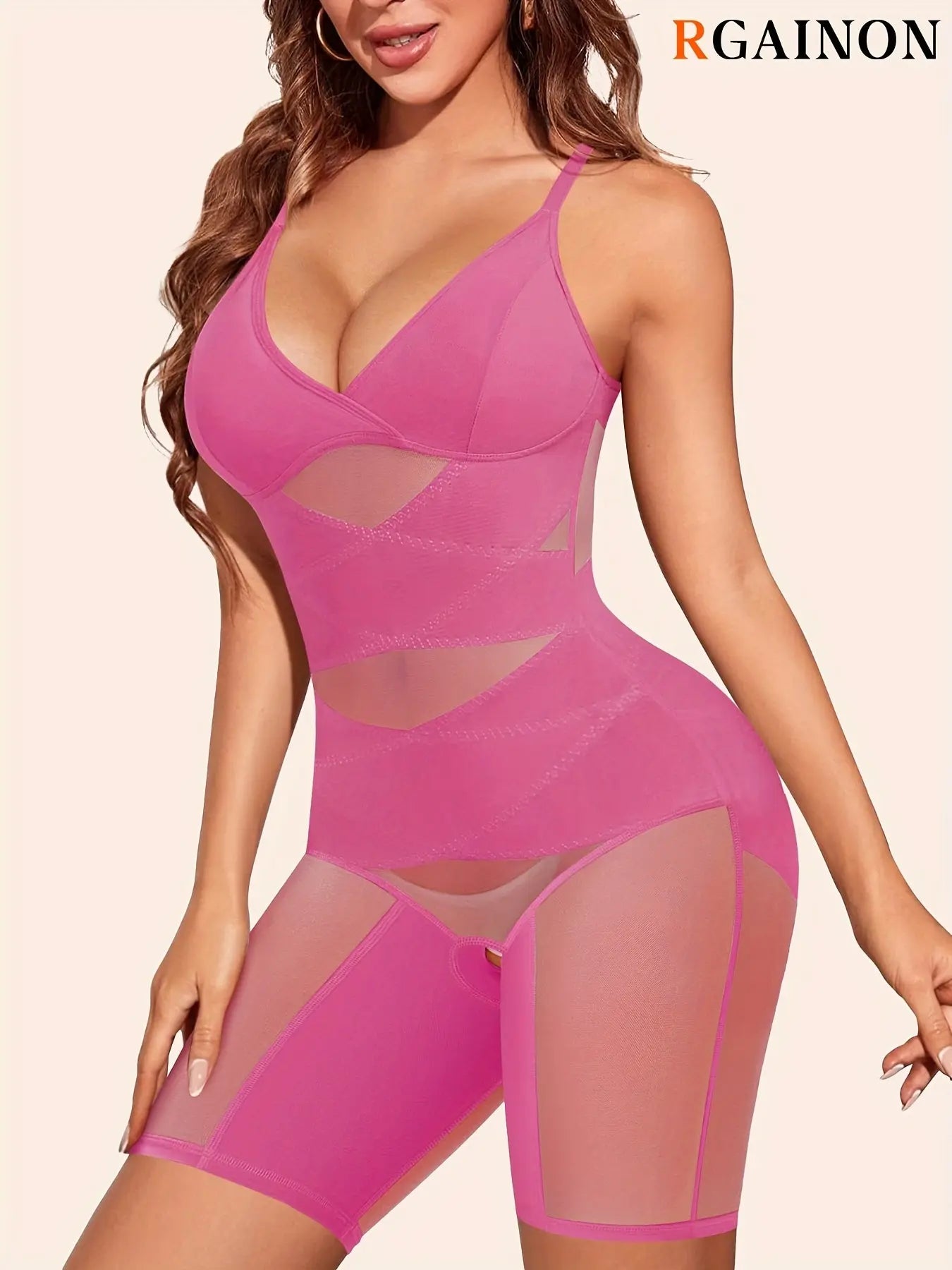 Women's V-Neck Body Shaper: Tummy Control, Butt Lifter, Thigh Slimmer MyFave Boutique