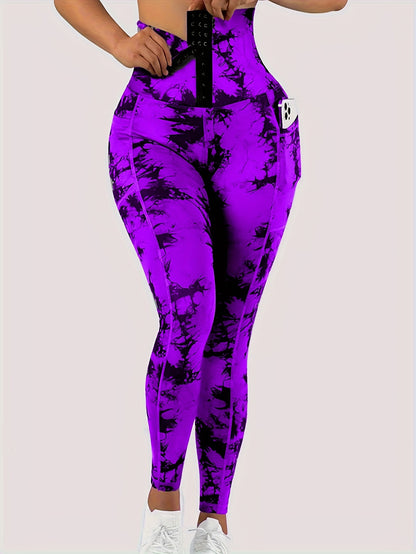 Stylish Tie Dye High Waist Yoga Leggings - Sculpt, Lift, and Control - Moisture-Wicking, Stretchy Fitness Pants for Women - Wide Waistband, Comfortable, Sweat-Resistant - Perfect for Gym, Sports, Running, and Yoga MyFave Boutique