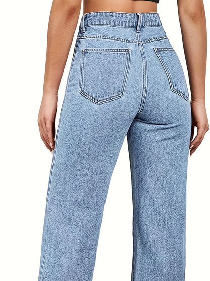 Women's High Waisted Straight Wide Leg Jeans Casual Loose Lightweight Tummy Control Trendy Denim Pants for Women 2024. MyFave Boutique