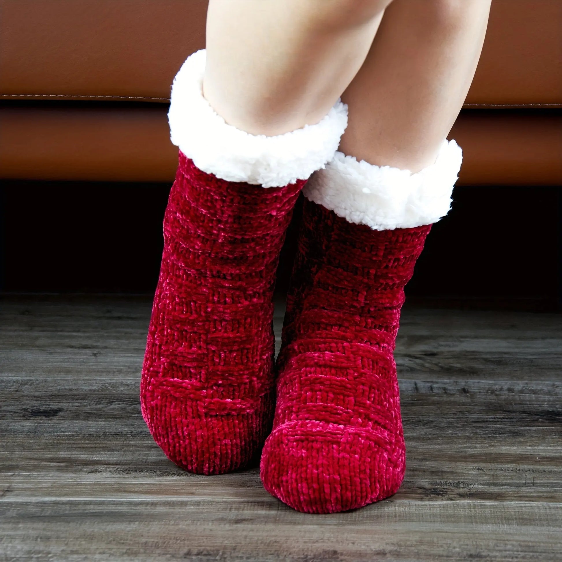 Thickened Fuzzy Socks, Comfy & Warm Mid Tube Socks, Women's Stockings & Hosiery MyFave Boutique