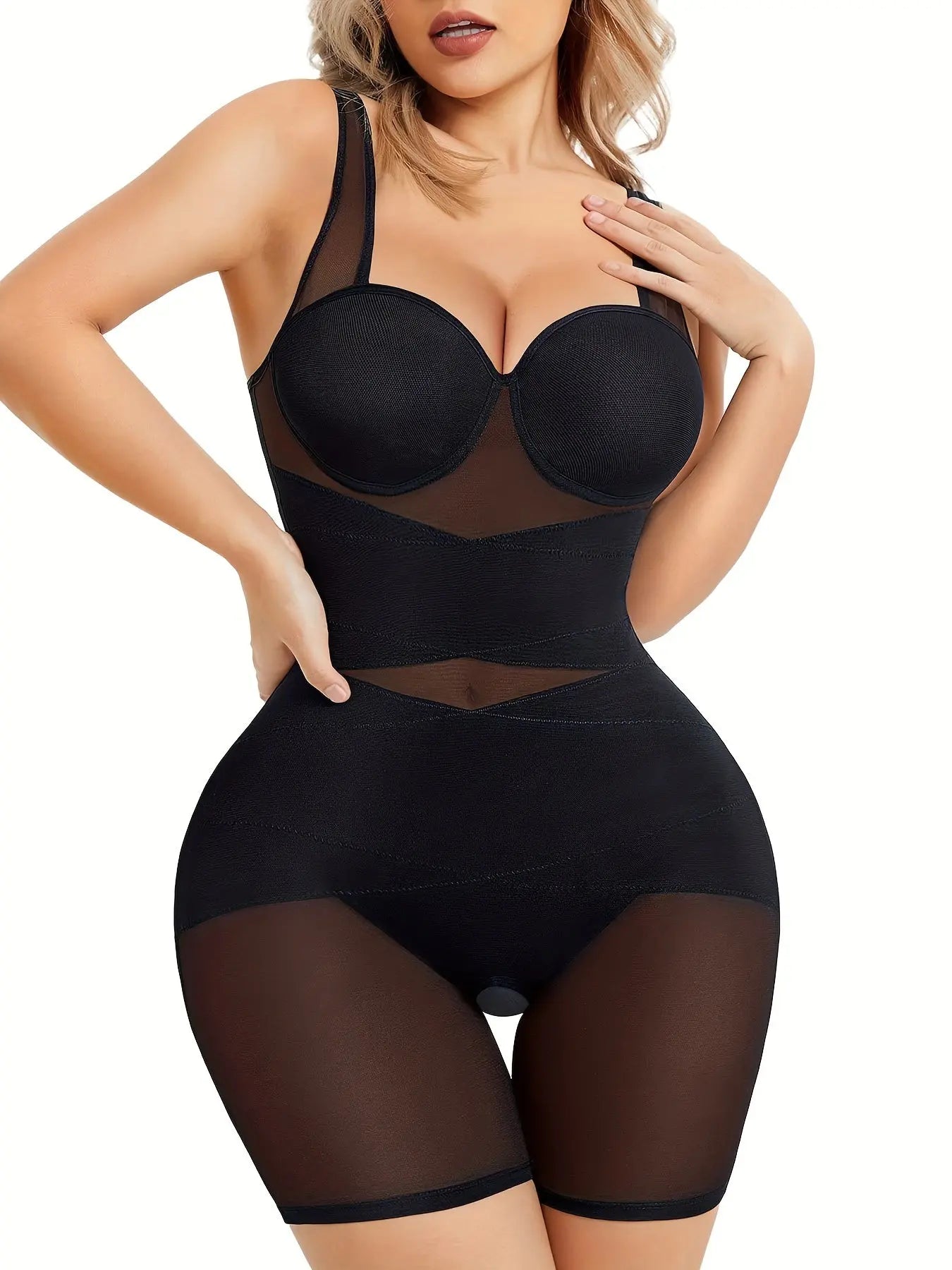 Mesh Body Shaper: Tummy Control Shaping Romper, Women's Underwear for Slimming and Comfort MyFave Boutique