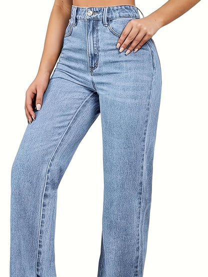 Women's High Waisted Straight Wide Leg Jeans Casual Loose Lightweight Tummy Control Trendy Denim Pants for Women 2024. MyFave Boutique