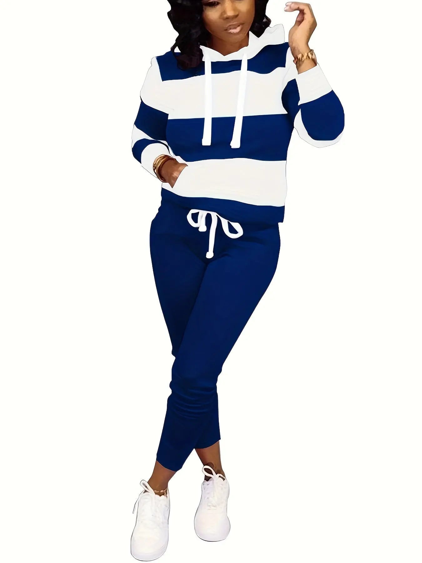 Two Piece Outfits For Women Casual Jogging Suit Set Long Sleeve Sweatshirt And Sweatpants Tracksuit Athletic Loungewear MyFave Boutique