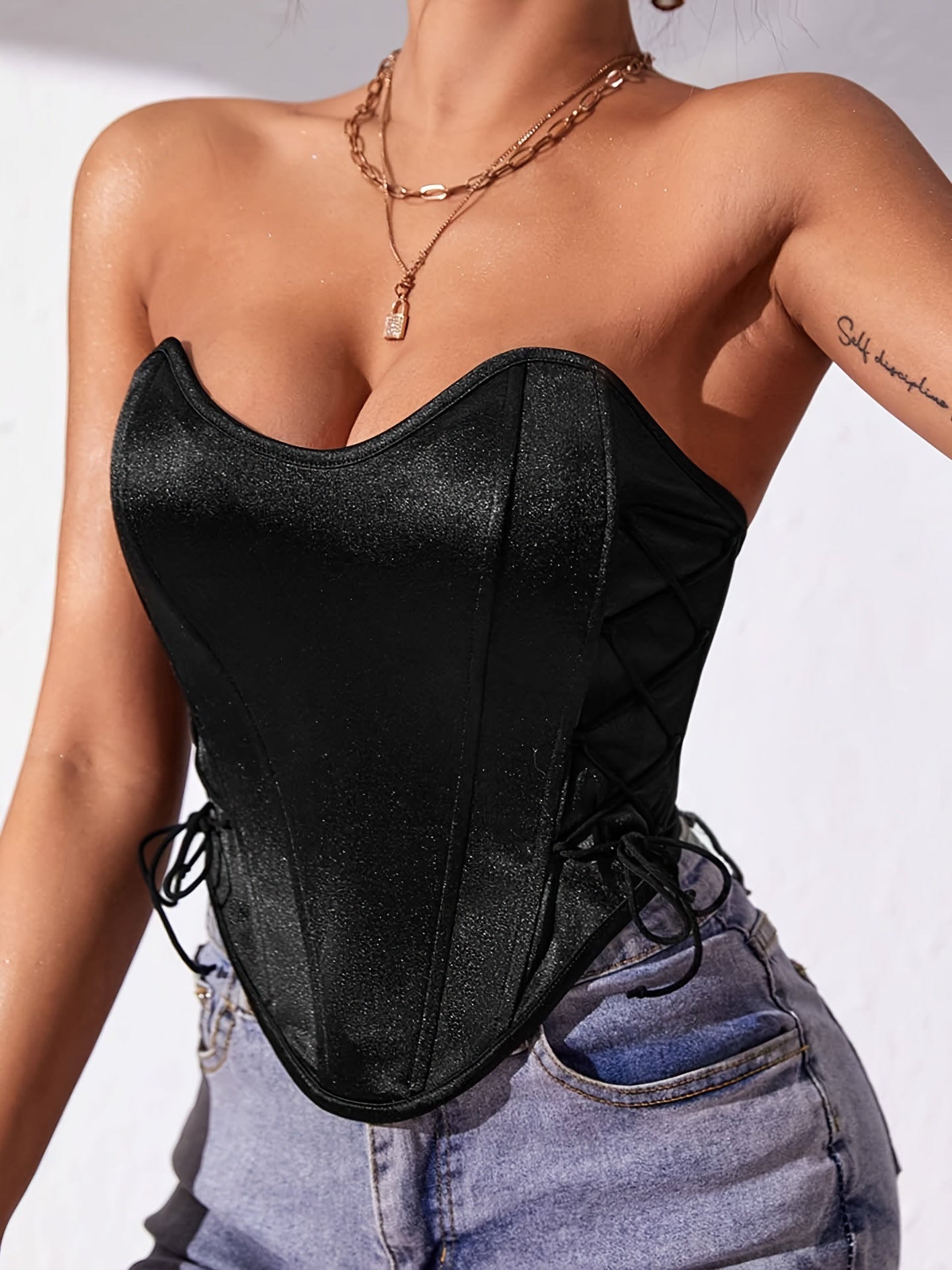 Women's Silk Waist Training Corset Tops MyFave Boutique