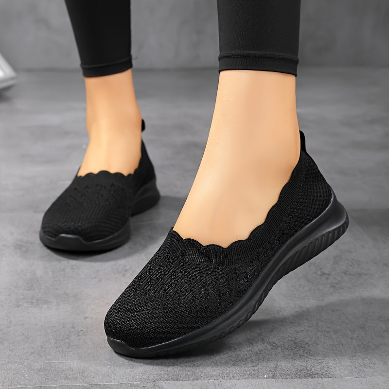 Women's Breathable Flying Woven Sneakers, Comfortable Low Top Sport Shoes MyFave Boutique