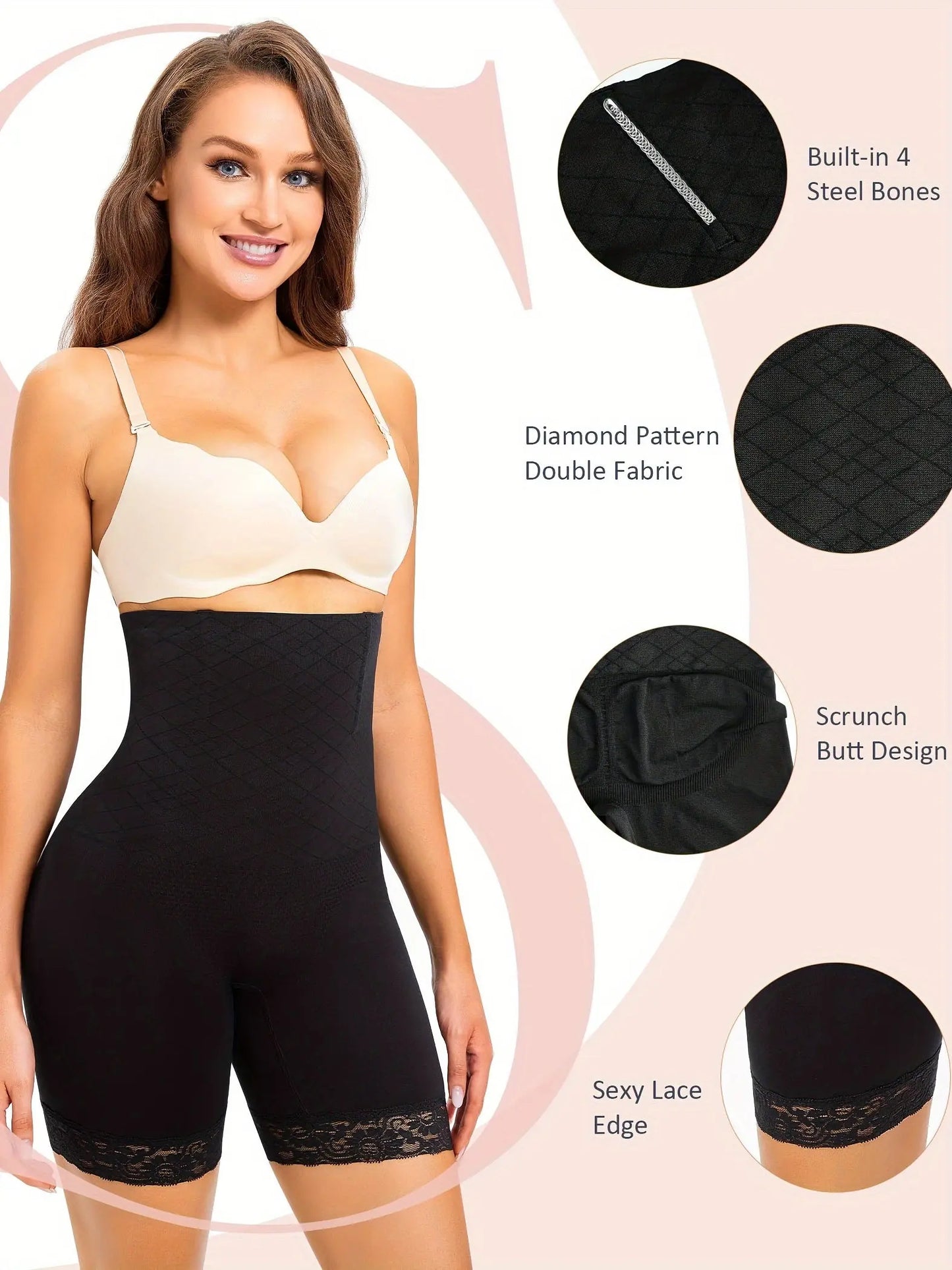 High Waist Tummy Control Shapewear for Women - Butt Lifter Panty Under Dress - Thigh Slimmer Body Shaper Short Underwear MyFave Boutique