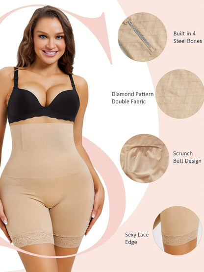 High Waist Tummy Control Shapewear for Women - Butt Lifter Panty Under Dress - Thigh Slimmer Body Shaper Short Underwear MyFave Boutique