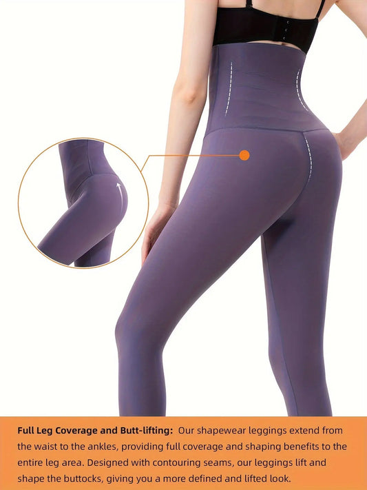 Shapewear Leggings For Women Tummy Control High Waisted Firm Compression Yoga Leggings Body Shaper Tights MyFave Boutique