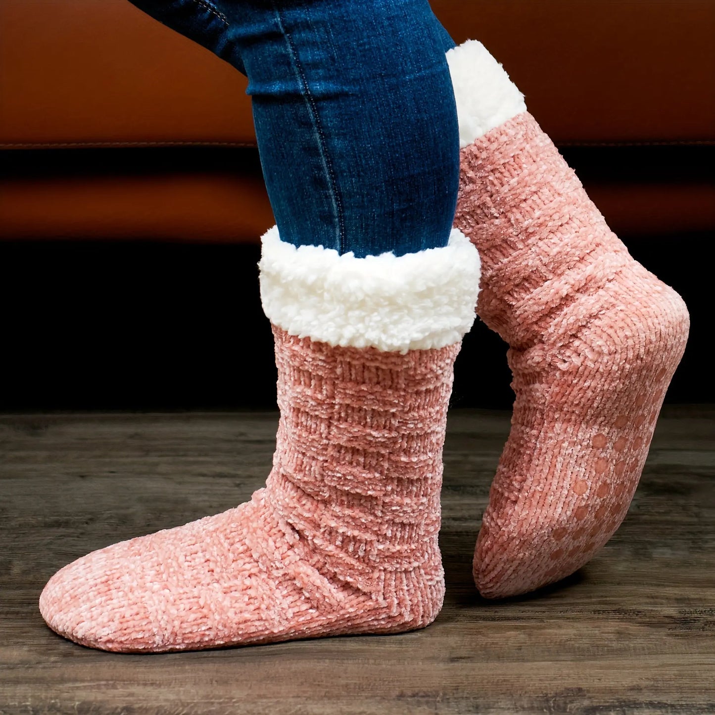 Thickened Fuzzy Socks, Comfy & Warm Mid Tube Socks, Women's Stockings & Hosiery MyFave Boutique