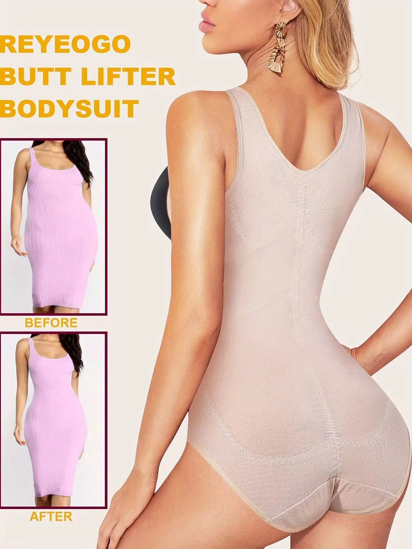 Women's Shapewear Bodysuit, Waist Trainer Tummy Control Butt Lifting Jumpsuit, Women's Activewear MyFave Boutique