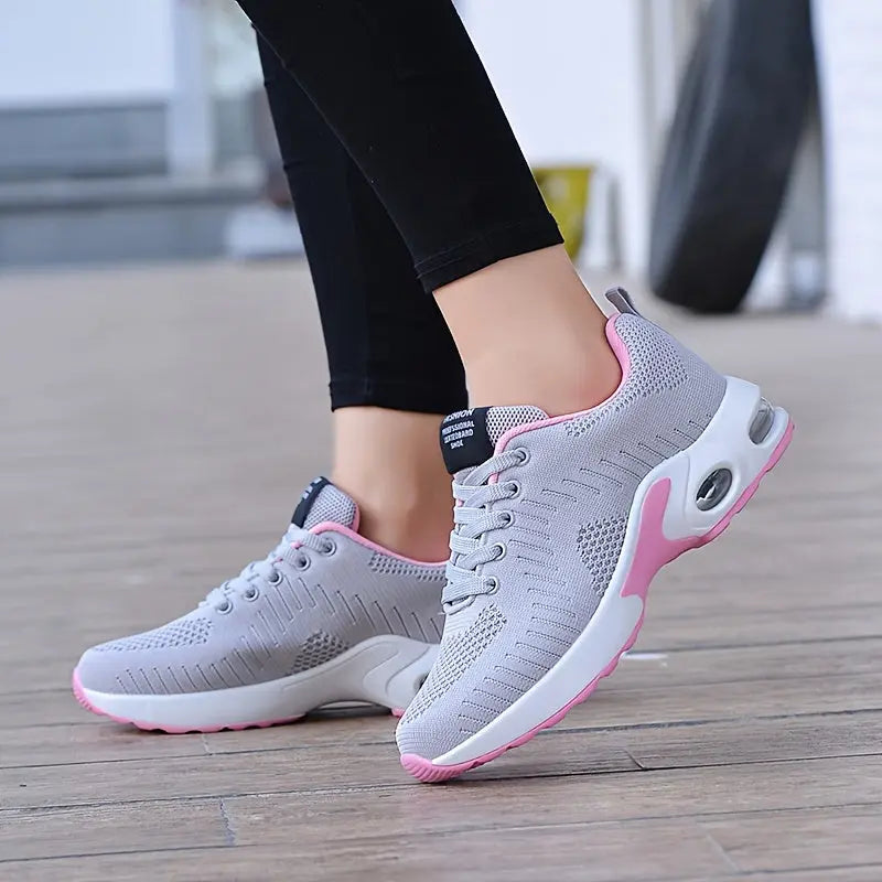 Women's Running Shoes, Flying Woven Surface Breathable Sports Casual Running Travel Shoes, High-density Fashion Running Sneakers MyFave Boutique