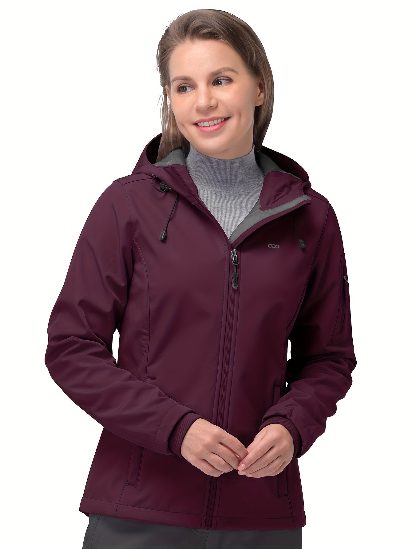 Women's Waterproof Sports Jacket with Fleece Liner and Zipper Pocket - Windproof and Comfortable for Outdoor Activities MyFave Boutique