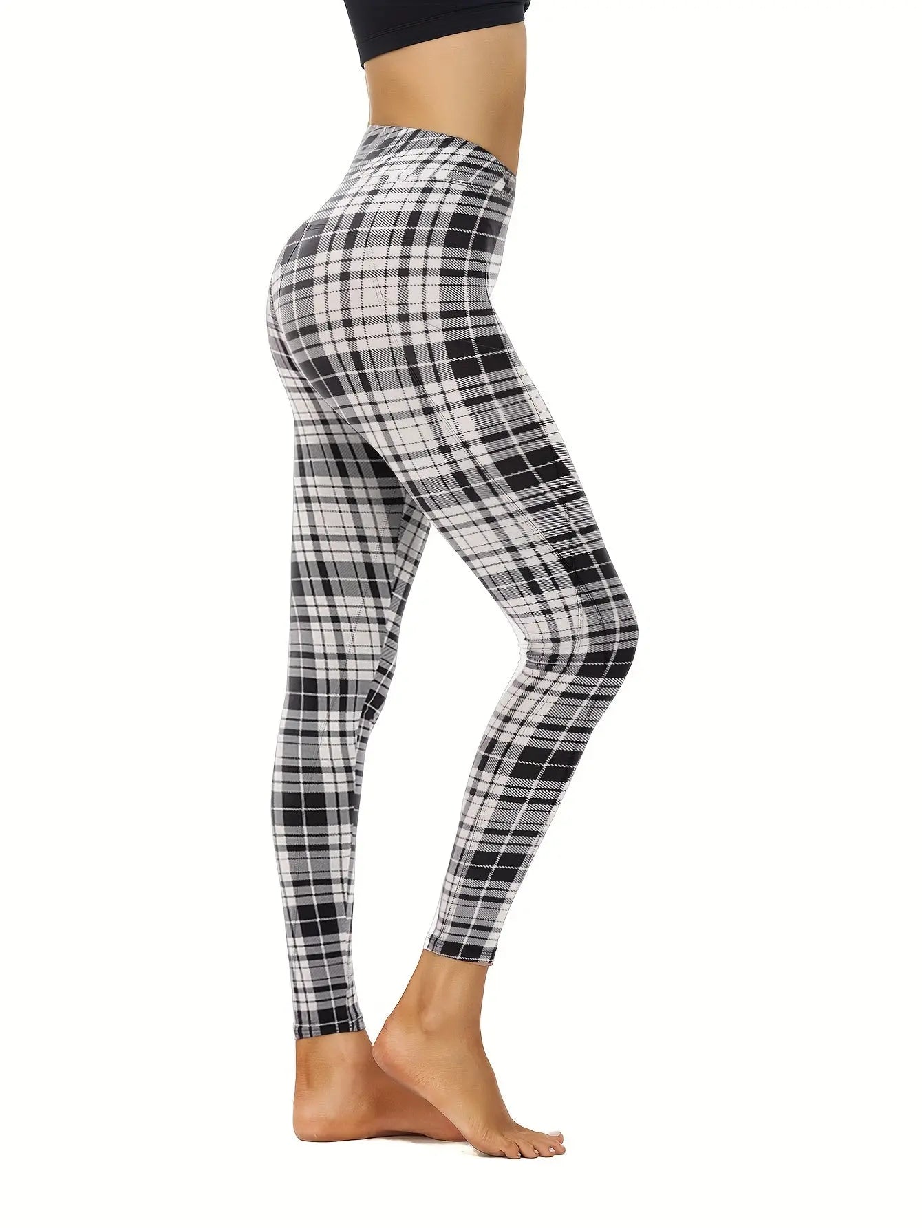 Leggings -High Waist Tummy Control With Pocket For Workout Yoga Running Slim Fitness, Winter Thermal Soft Warm MyFave Boutique