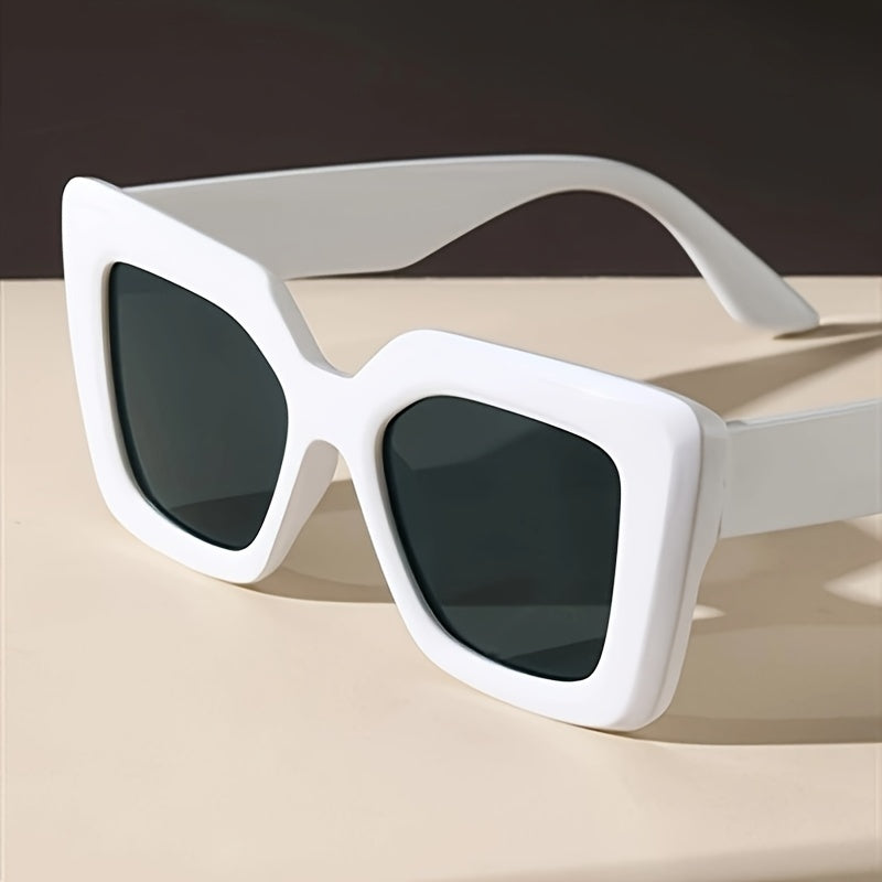 Geometric Frame Glasses For Women, Casual Fashion Sun Shades For Driving Beach Travel, Summer Accessory MyFave Boutique