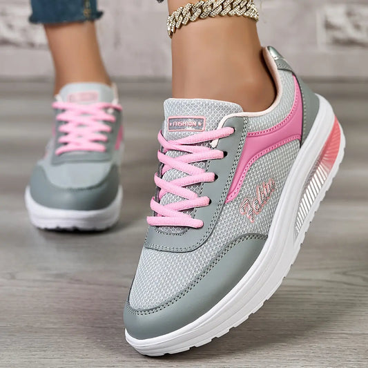 Women's Casual Shoes, Mesh Thick Bottom Heightening Running Shoes, Sports Women's Shoes, Autumn Travel Sneakers MyFave Boutique