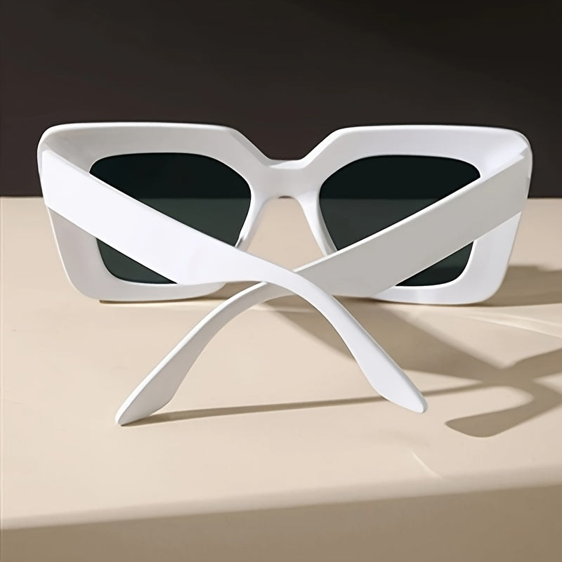 Geometric Frame Glasses For Women, Casual Fashion Sun Shades For Driving Beach Travel, Summer Accessory MyFave Boutique