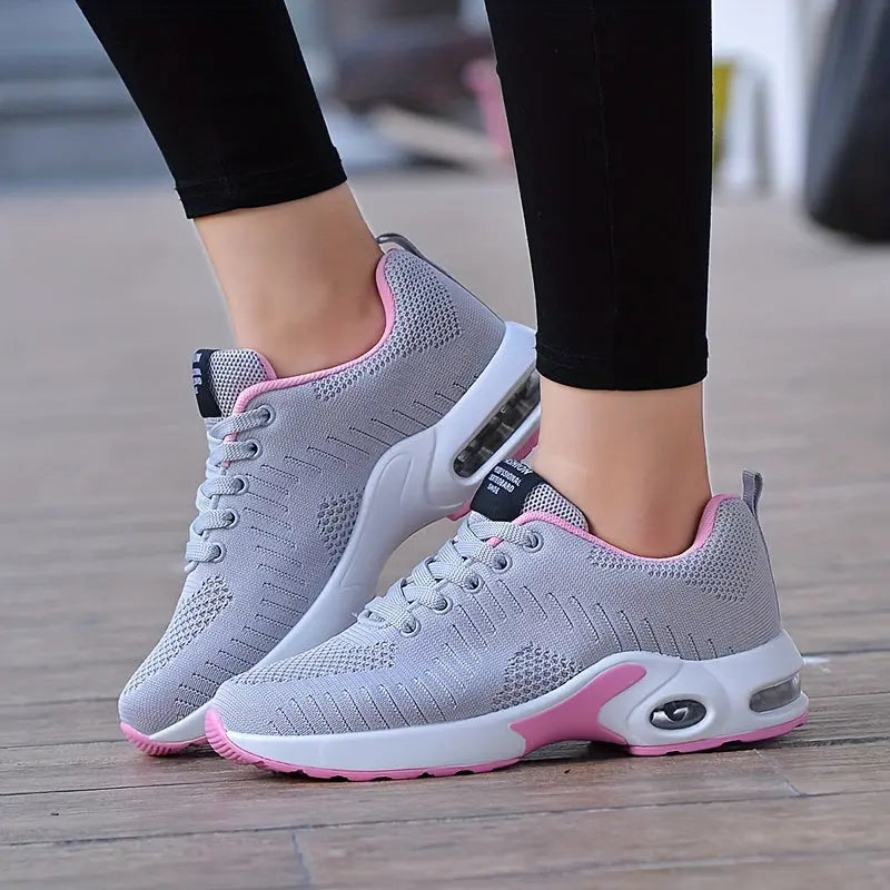 Women's Running Shoes, Flying Woven Surface Breathable Sports Casual Running Travel Shoes, High-density Fashion Running Sneakers MyFave Boutique