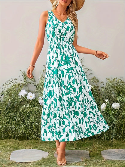 Women Summer Dresses Casual Sleeveless Maxi Dresses Cute Floral Vacation Long Dress Wedding Guest Dress MyFave Boutique