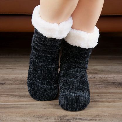 Thickened Fuzzy Socks, Comfy & Warm Mid Tube Socks, Women's Stockings & Hosiery MyFave Boutique