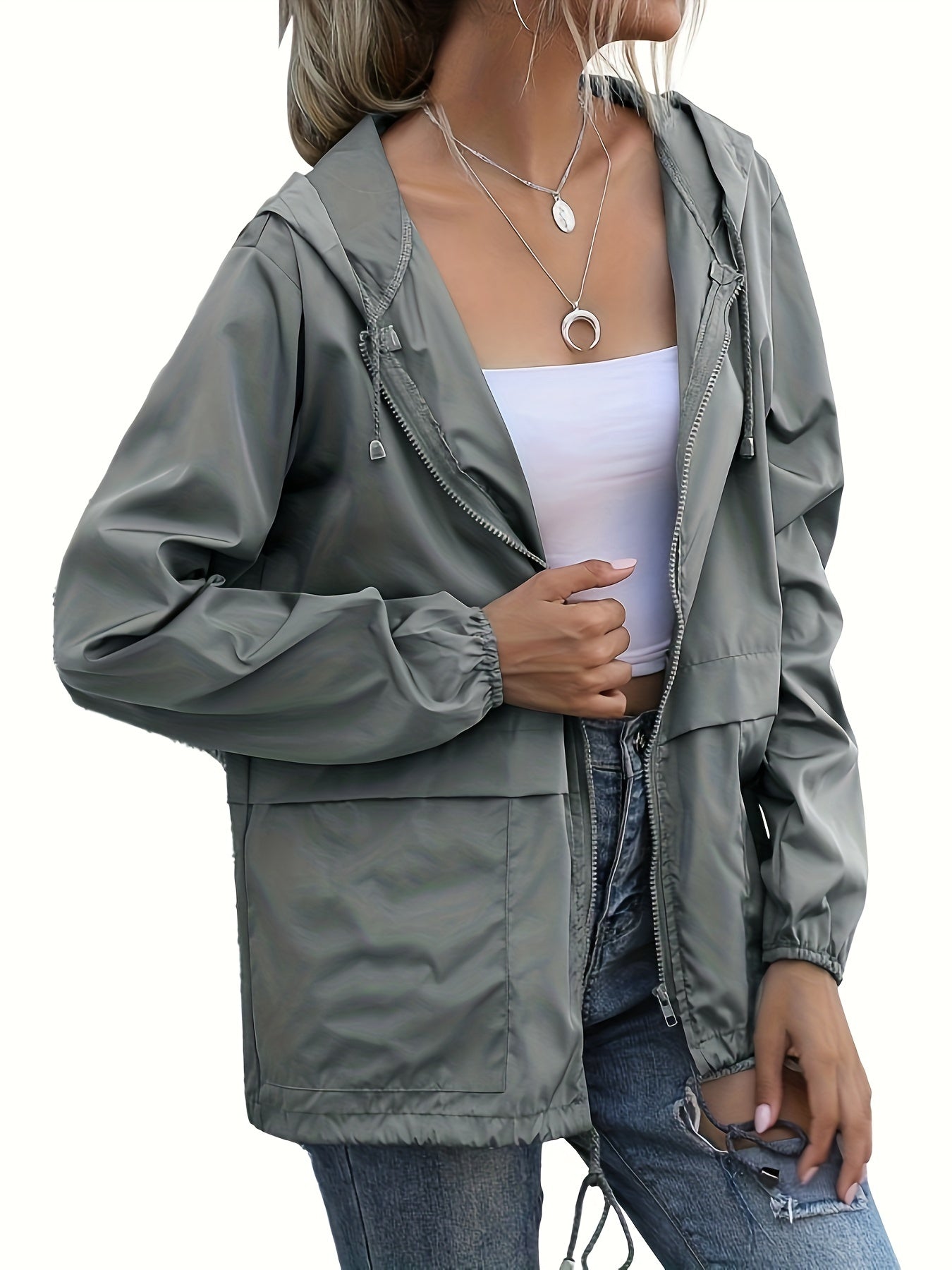 Women's Windbreaker Waterproof Jacket With Hood Windbreaker Jacket Top MyFave Boutique