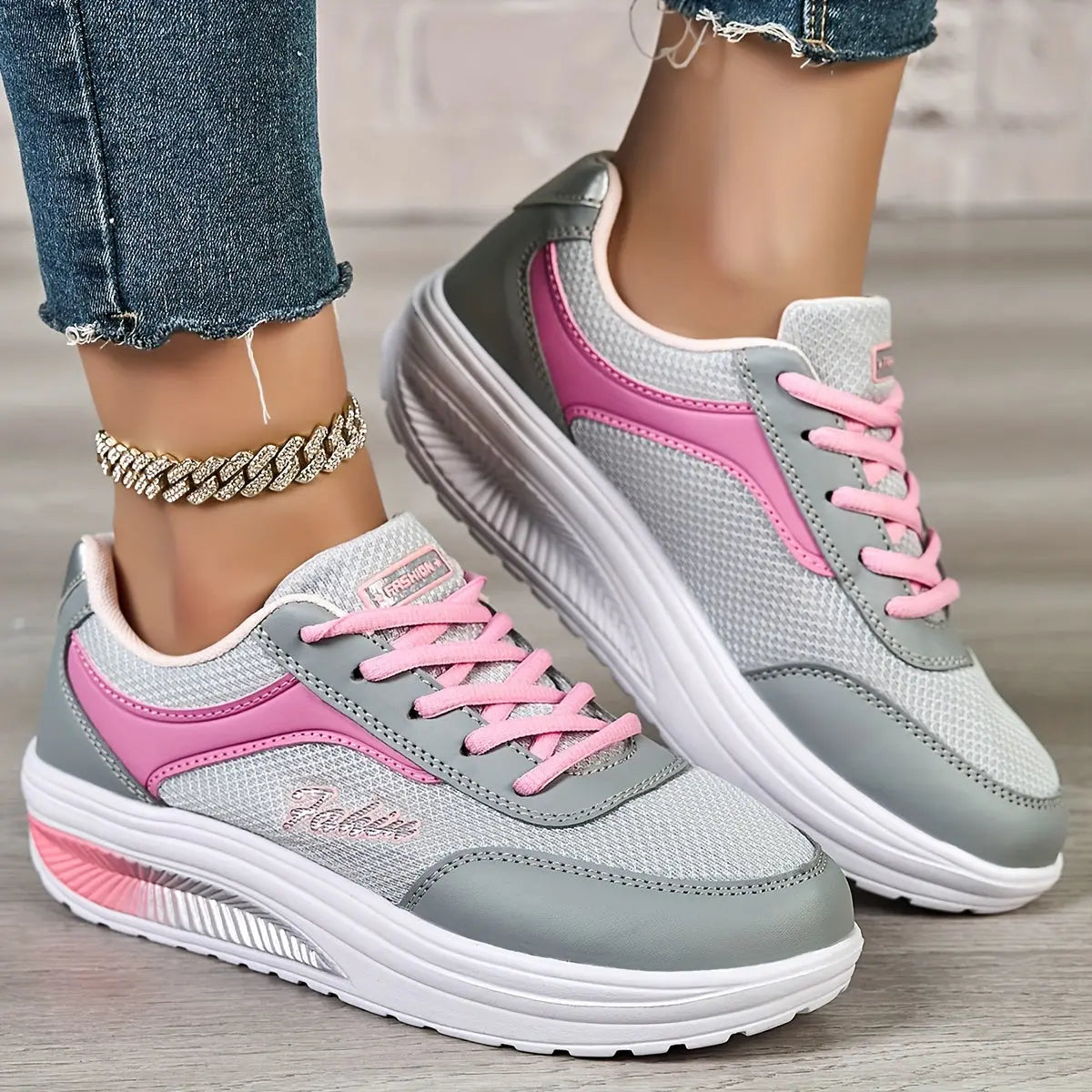 Women's Casual Shoes, Mesh Thick Bottom Heightening Running Shoes, Sports Women's Shoes, Autumn Travel Sneakers MyFave Boutique