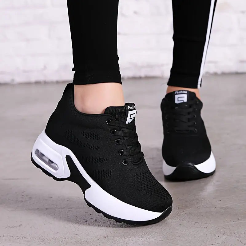 Women's Air Cushion Height Increasing Sneakers, Breathable Walking Trainers for Casual Outdoor Activities MyFave Boutique