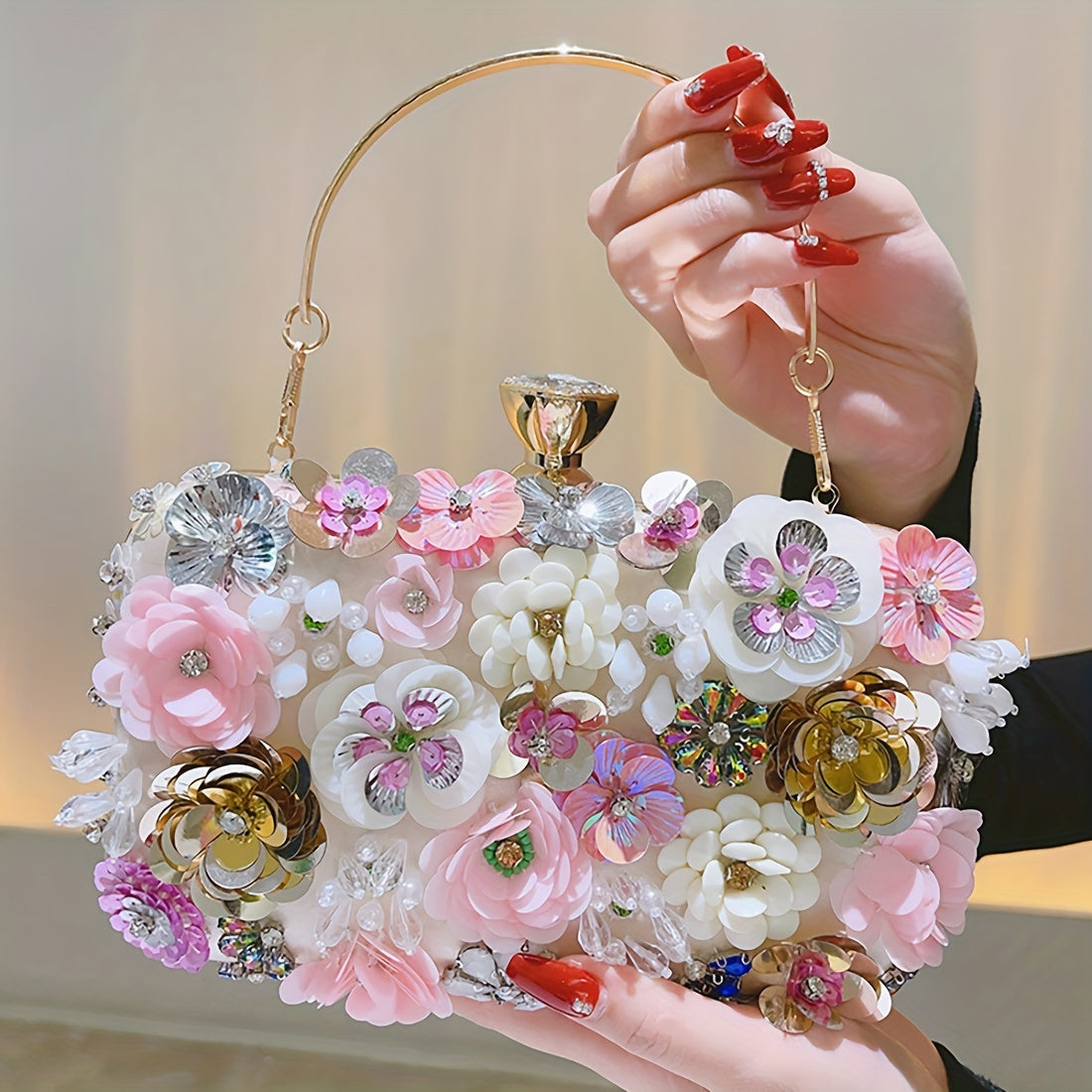 Elegant Floral Clutch Bag - Perfect for Special Occasions and Bridesmaids MyFave Boutique